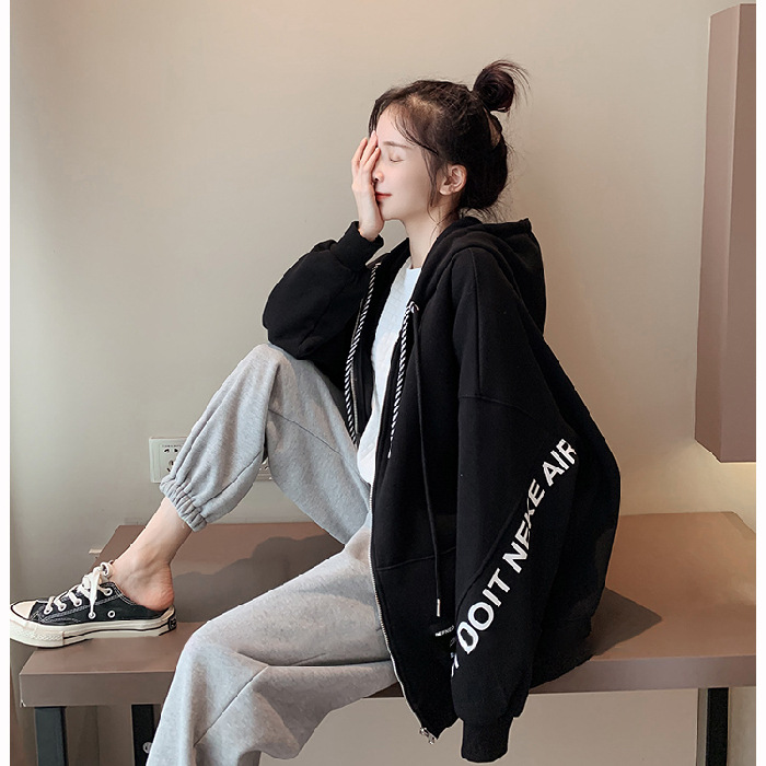 Abrigo de Otoño de las mujeres de moda ins versátil flojo gordito niña más tamaño ropa de mujer 2024 Nuevo estilo coreano cardigan suéter Delgado image 9