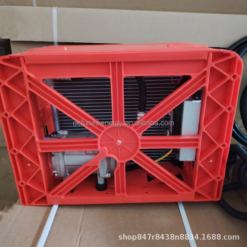 Vehicle-Mounted Parking Air Conditioner 24V Refrigeration Large Truck Electric Variable Frequency Dc 12V Excavator Loader Forklift Modification