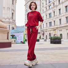 厂家工厂直销一件代发休闲运动套装女春秋时尚减龄显瘦卫衣两件套