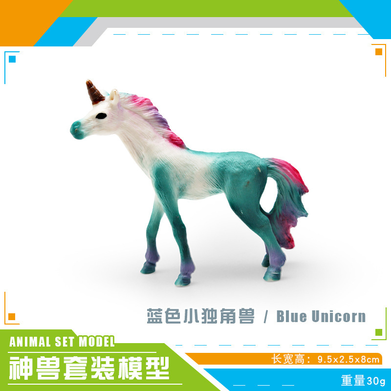 Exportación transfronteriza simulación de animales mitológicos occidentales fantasía modelo de plástico sólido Tianma decoración juguetes