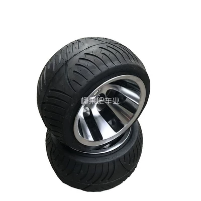 Motorcycle wheel hub Bike, Go-Kart, 205/30-10 Inch - one-tire-with-aluminum-wheel-hub-hole-spacing-110mm