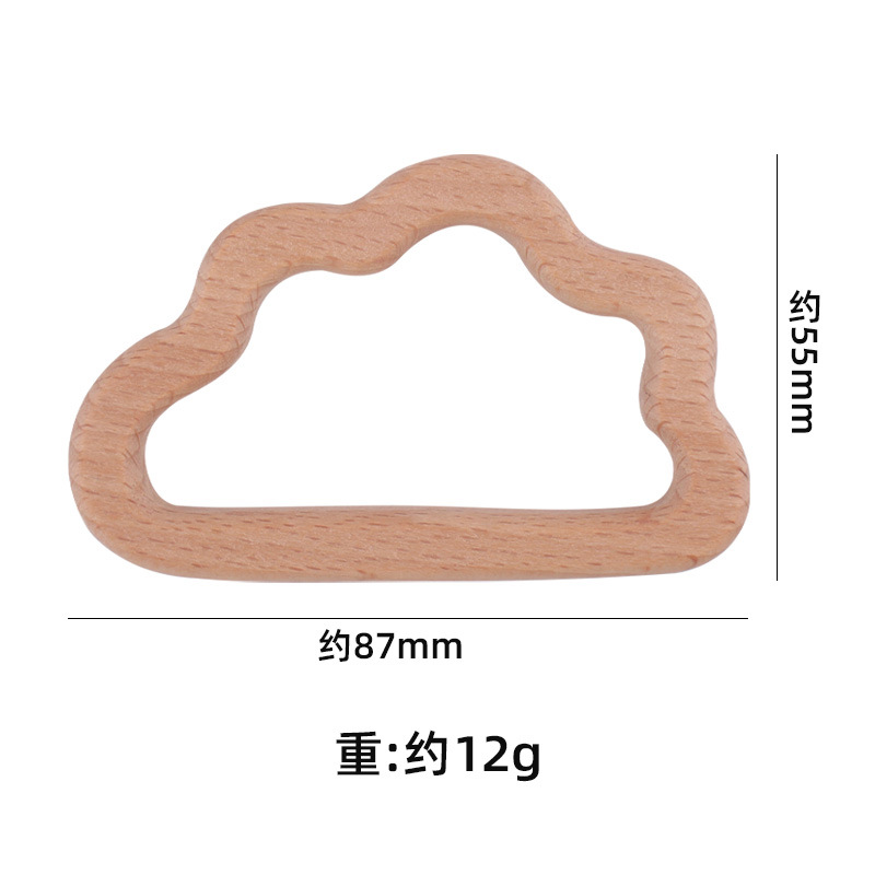 Nuevo bebé suministros de haya juguete calmante bebé nube dibujos animados estrella Rainbow mordedor juguete