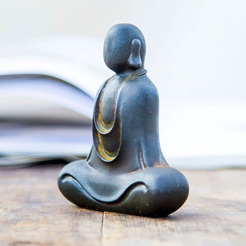 Новый китайский национальный стиль, без лица—статуя Будды, Zen декоративное исследование, обучение, чайная чашка, хэндмрафт из чугуна, домашнее убранство