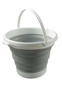 Handheld silicone plastic universal bucket for traveling for home use