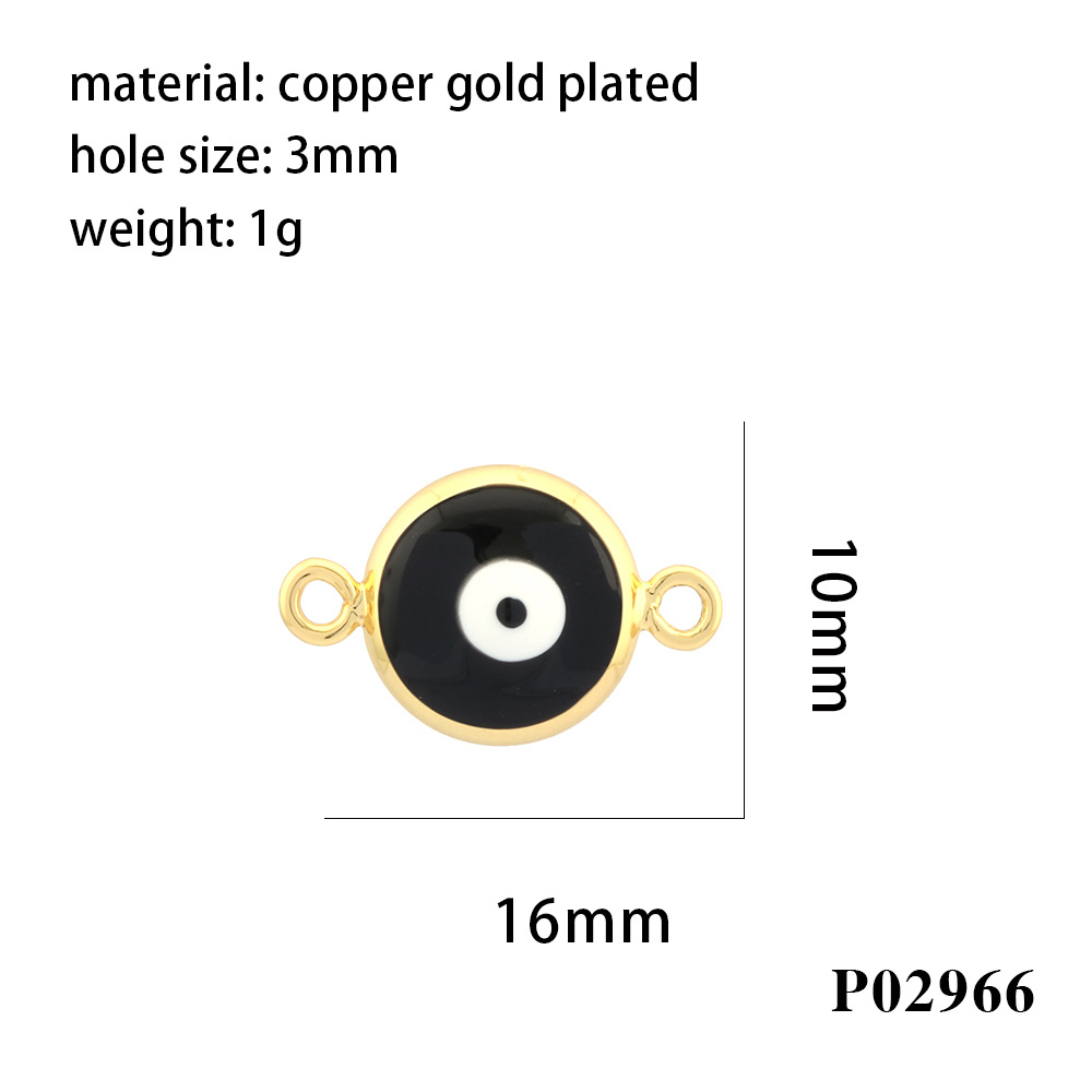 1 Stück Kupfer 18 Karat Vergoldet Emaille Überzug Anhänger display picture 10