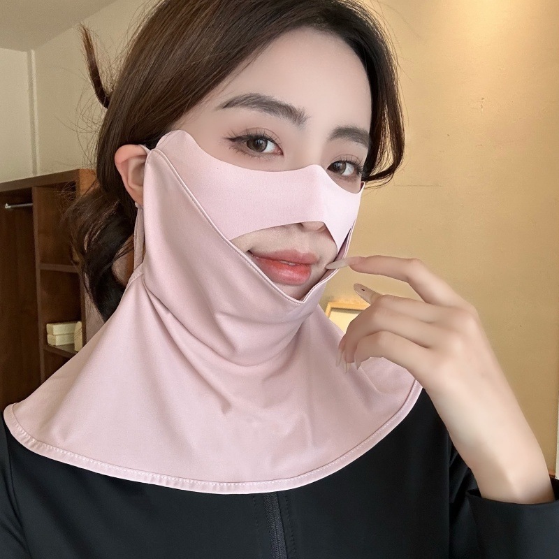 2026 New Summer Model Compartmentalized Sun Protection Mask for Men and Women, Breathable Anti-Uv Sunshade Outdoor Cycling Mask Wholesale