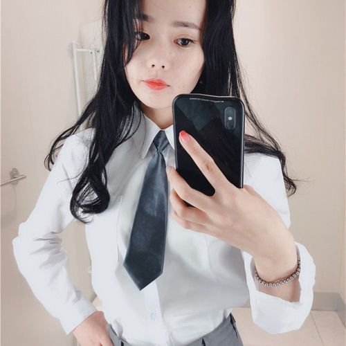 DK uniform ins cool Harajuku small tie women's trendy Korean version solid color decoration college style JK student Japanese bow tie