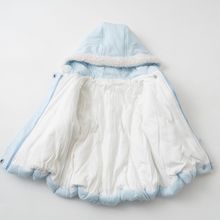 童泰秋冬新款女童套装5-24个月宝宝加厚外出洋气连帽棉服棉裤套装