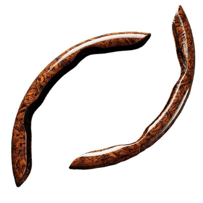 Men's Car Peach Wood Pattern — Steering wheel cover
