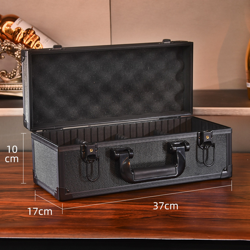 Caja de almacenamiento de relojes de aluminio de Amazon, relojes de alta gama, joyas, almacenamiento integrado, colección de relojes mecánicos, caja fuerte