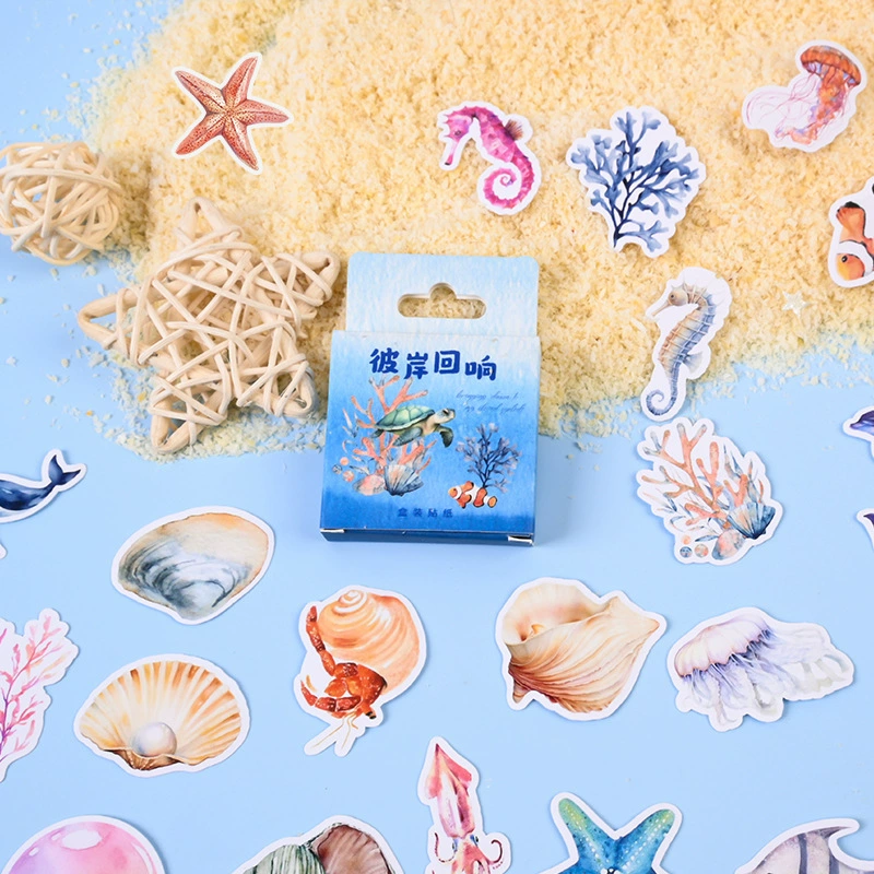 Океанский вальс, медуза, морской конек, высококачественная наклейка для справочника, соответствующий материал, декоративный чехол для мобильного телефона «сделай сам», маленькая наклейка