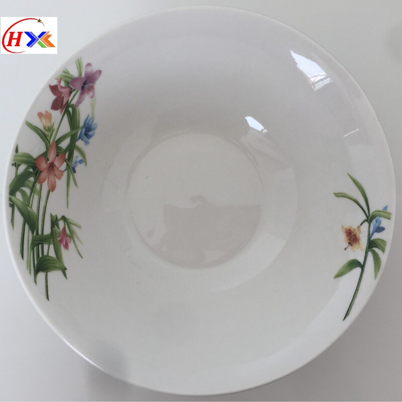 Exquisite Ceramic Tableware Soup Bowl 7inch Round Mouth Bucket Bowl