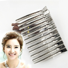 批發美發鴨嘴夾子理髮大號手推波紋夾定位夾美容盤發分區夾子12個