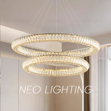 新人特价轻奢水晶吊灯客厅不锈钢民宿别墅loft餐厅卧室法式客厅灯