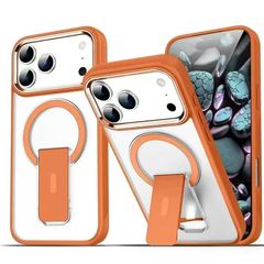 iPhone17 肌に優しい磁気電話ケース Apple 16 目に見えないスタンド 15 つや消し 13promax 保護カバーに適しています。