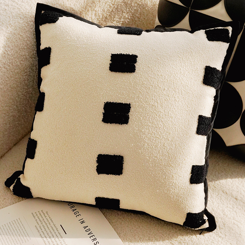 Cojín de cama larga marroquí, almohada lumbar, sofá de sala de estar estilo retro Maillard, funda de almohada con flecos largos, con núcleo image 21