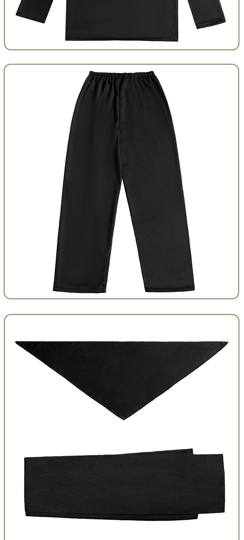 New Halloween ninjia cosplay Ninja children's costume playing suit Black Samurai performance costume