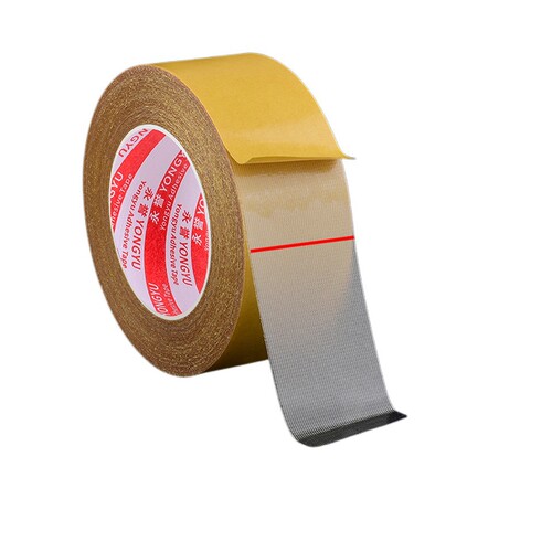 High viscosity transparent mesh fiber cloth double-sided tape nano traceless fixed double-sided cloth base double-sided carpet tape