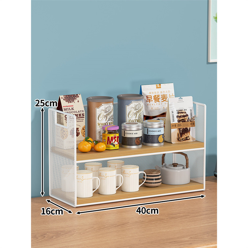 Organizador de Mesa de Madera Sólida Multifuncional para Comedor