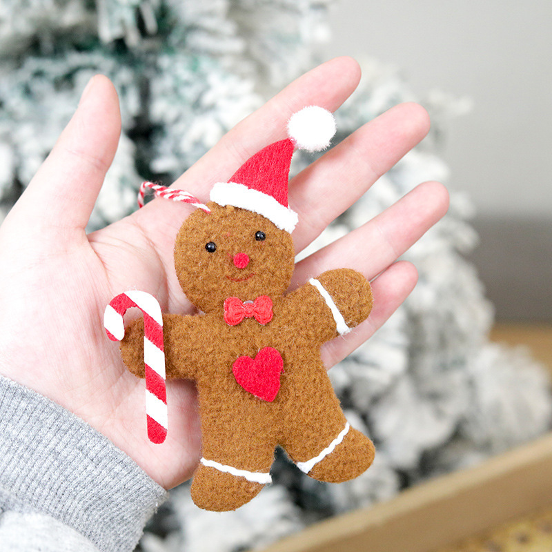 3点セットのアイデアクロスボーダー新商品クリスマス装飾姜パイ人公仔小吊件クリスマスツリー部品ストラップ|undefined