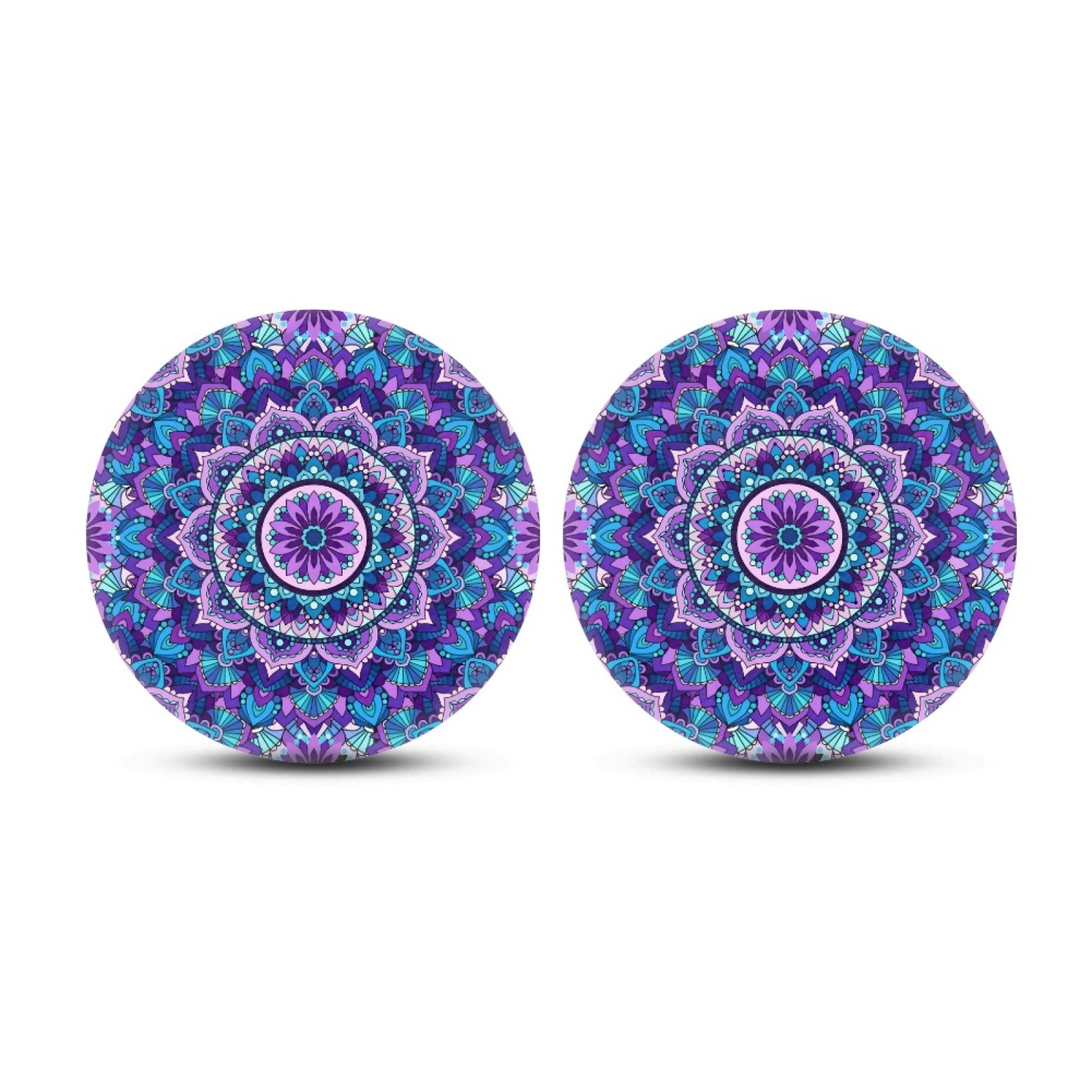 대외 무역 핫 셀링 보헤미안 요소 맞춤 개인 차량지도 일반 자동차 기기 미끄럼 방지 코스터