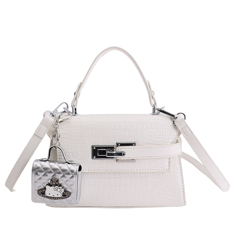 Nicho coreano Cocodrilo portátil Kelly bolso pequeño para mujeres nuevo estilo de alta moda versátil exquisito mochila