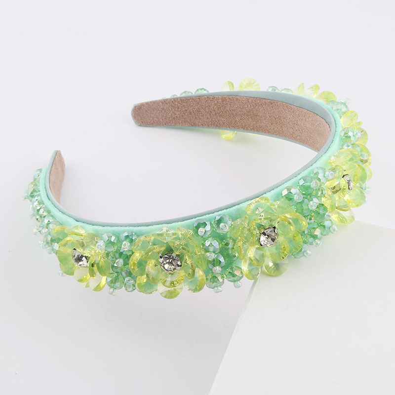 New Fashion Transparent Crystal Flower Diamond Headband display picture 3