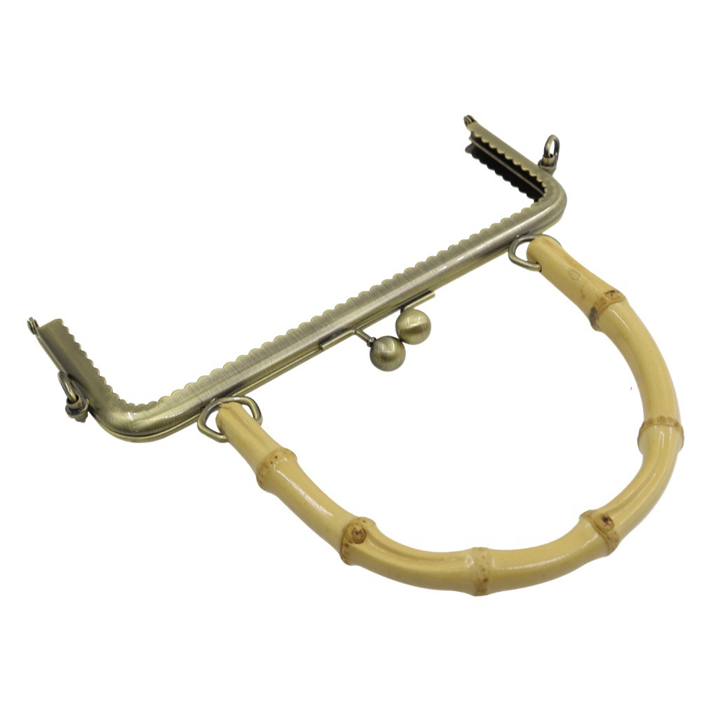 Agujero de tornillo 20CM cuadrado sin agujeros de encaje brillante oro mano de bambú oro mano de bambú