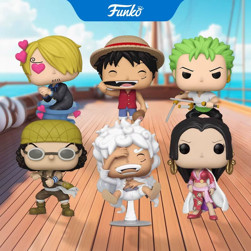 Фанко POP One Piece Пятая скорость Луфи Зоро Большой медведь One Piece Фигура Трендовый игрушечный Украшение Кукла Подарок