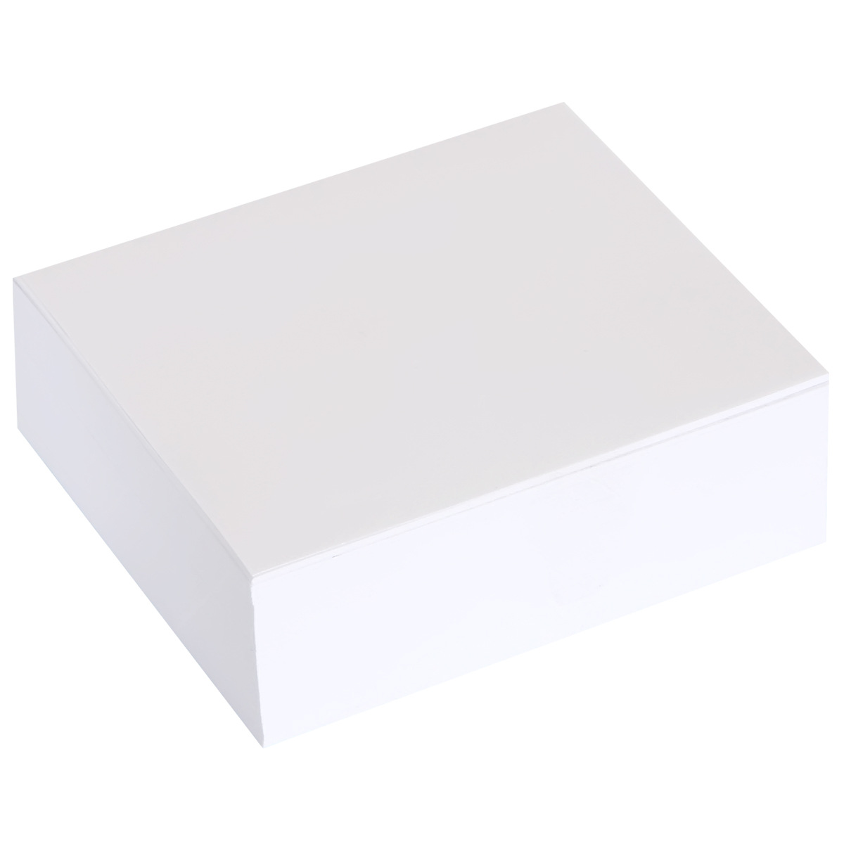 Deli 7600 note paper with box 91*87 white blank message paper transparent note box non-adhesive note paper
