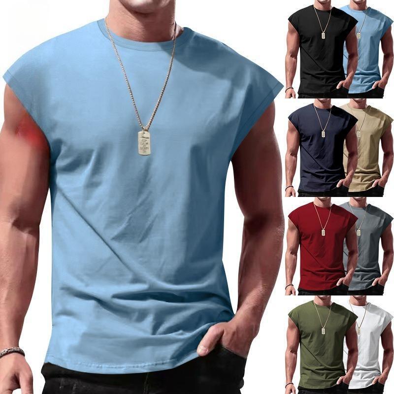 2026 Cross-Border Men's Summer American-Style Short-Sleeve Jogging Sports Trendy Outdoor Quick-Dry Versatile Crew Neck Top Wholesale 2026 Cross-Border Men's Summer American-Style Short-Sleeve Jogging Sports Trendy Outdoor Quick-Dry Versatile Crew Neck Top Wholesale
