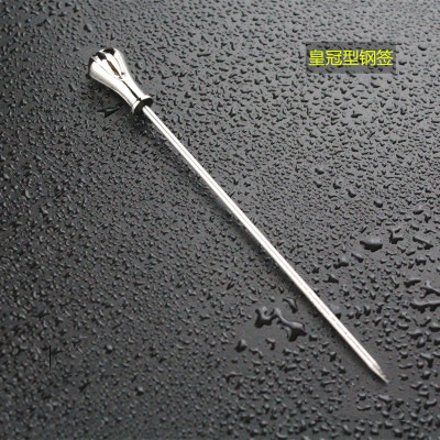 304 de acero inoxidable ensalada vino cóctel aguja decorativa animal fruta palo transfronteriza con una variedad de ventas directas de la fábrica