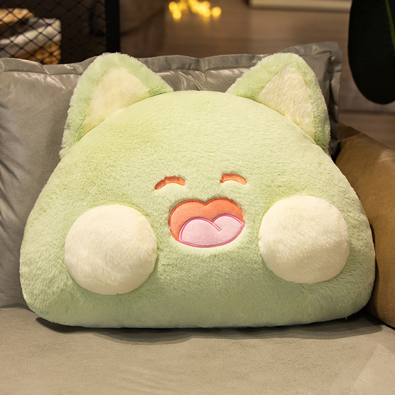 Creativo suave conejo gato almohada juguete de peluche oso cerdo muñeca hogar sofá almohada muñeca
