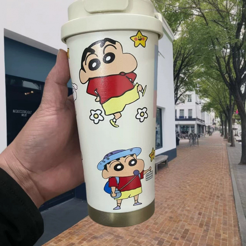 漫画ステンレス鋼カップ高価値断熱カップ 316 大容量ケトルコーヒーカップポータブル車のカップ学生カップ|undefined