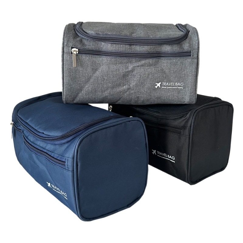 Cross-Border Men's Waterproof Toiletry Bag, Women's Makeup Bag, Storage Bag with Hook, Portable Toiletry Bag