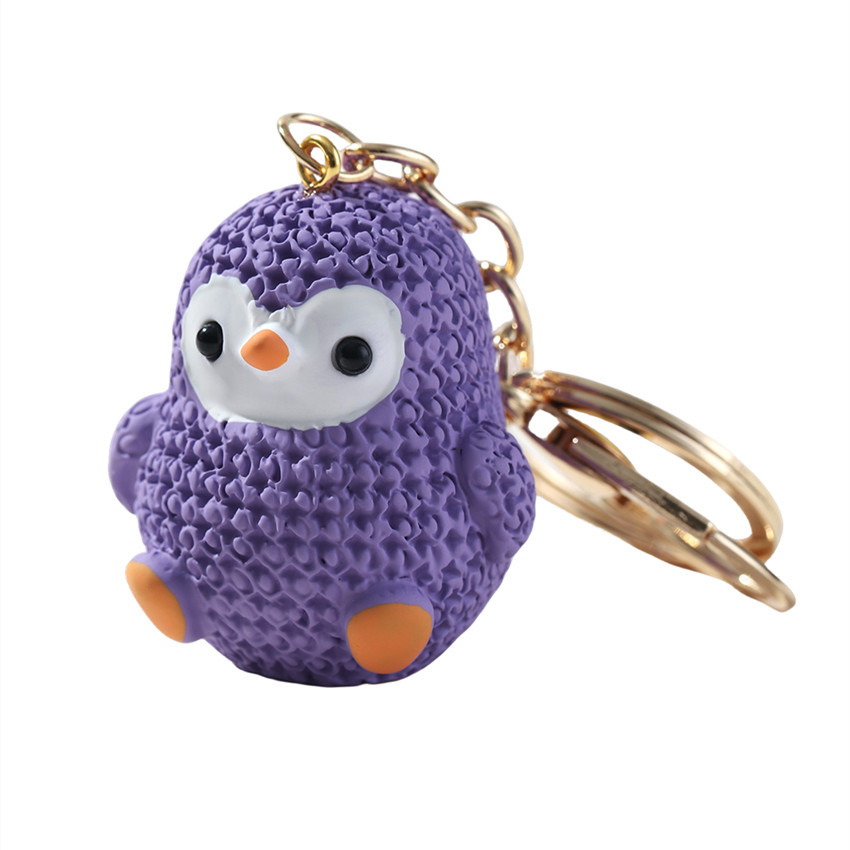 Cute Penguin Resin Women's Bag Pendant Keychain display picture 13