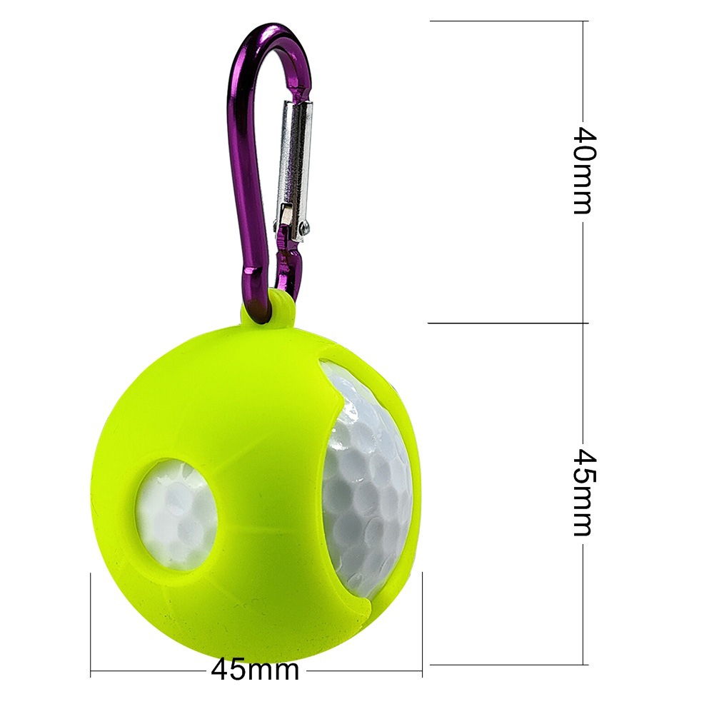 GOLF cubierta protectora bola de golf cubierta de bola de silicona mini bolsa de almacenamiento suministros de golf