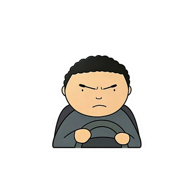 Battle Face, Funny Abstract Car Tail, Body sticker