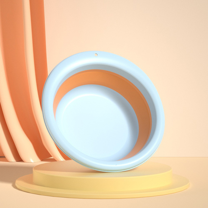 Lavabo plegable para niños, lavabo portátil para recién nacidos, lavabo de plástico grueso para bebés, lavabo pequeño para bebés domésticos
