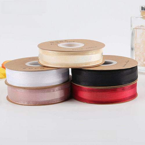2.5cm birthday cake box ribbon packaging decoration satin ribbon DIY ribbon flowers floral ribbon weaving ribbon