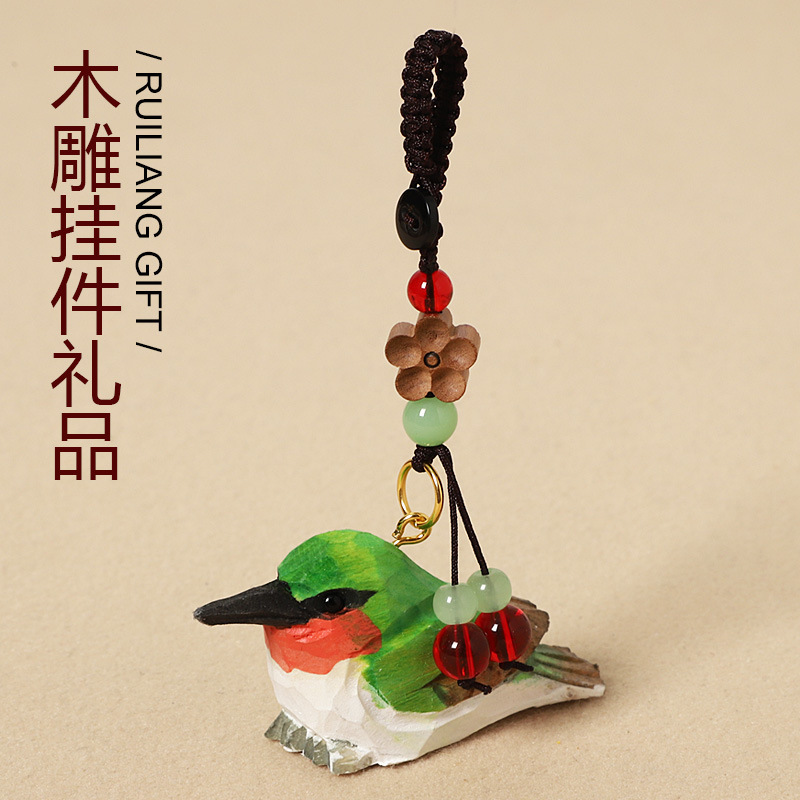 Handmade Wood Carving Hummingbird Car Keychain Pendant, Realistic Bird Charm, Cute Backpack Decoration, Graduation Gift for Classmates Handmade Wood Carving Hummingbird Car Keychain Pendant, Realistic Bird Charm, Cute Backpack Decoration, Graduation Gift for Classmates