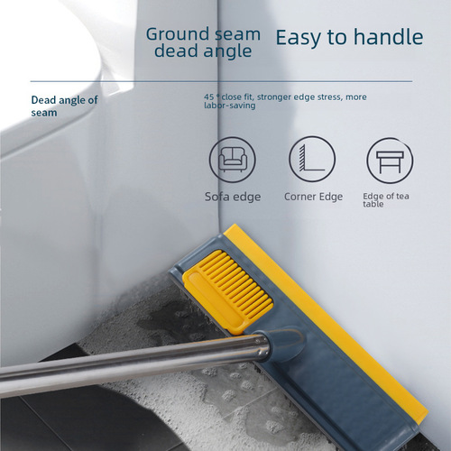 Long-handled floor brush tile floor cleaning brush household bathroom shower gap scraper bathroom brush window brush