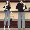 Real shot 2021 new pattern Large Fat sister fashion grace strapless Show thin cowboy have more cash than can be accounted for suit