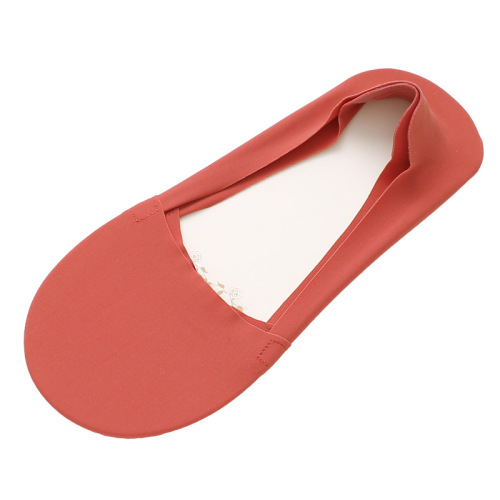 Ice silk women's shallow mouth solid color boat socks cute spring and autumn short cotton socks summer thin invisible sock liners for women anti-slip