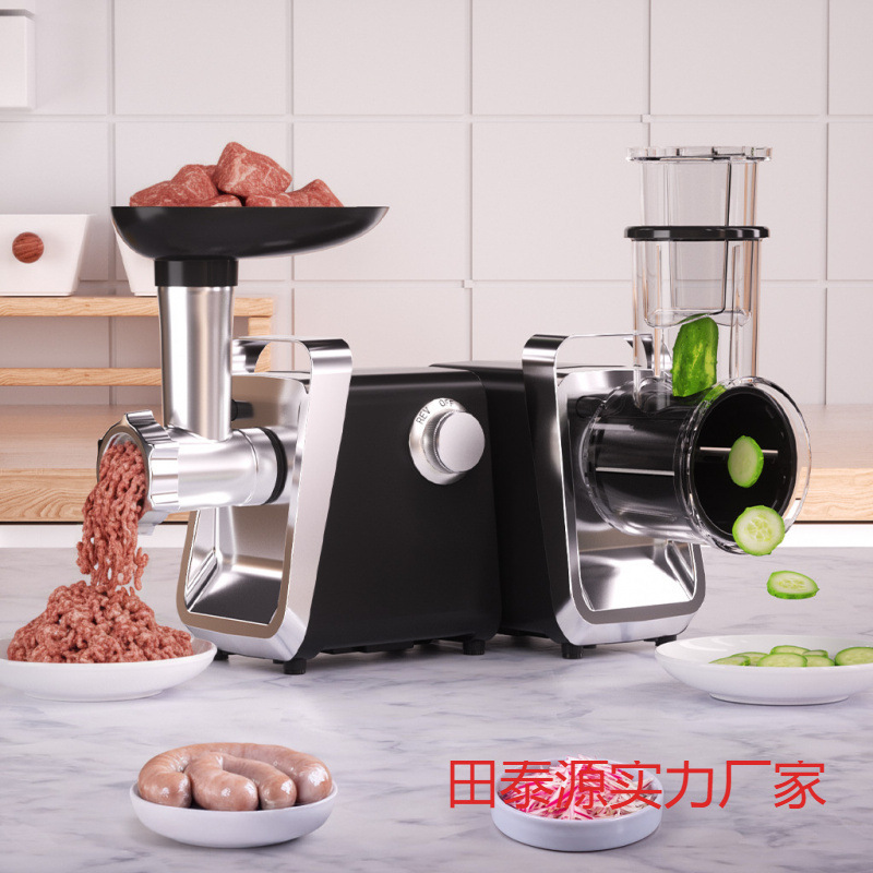 外贸跨境欧规220v美规110v灌肠绞肉机家用电动多功能切菜机二合一