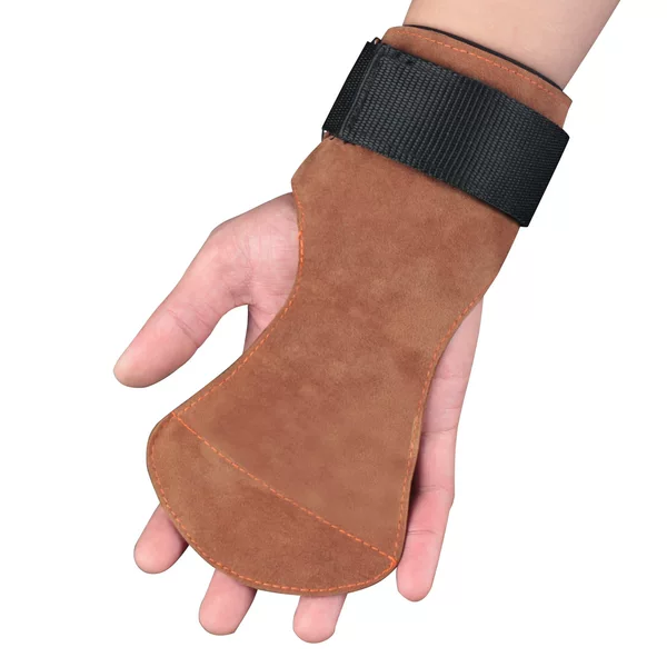 Wholesale Palm protection imitation leather wrist protection fitness weightlifting equipment hard pull grip with protective equipment supplies