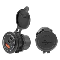 Новый горячий продавать автомобиль Amazon Модифицированный новый QC3.0 + двойной переключатель ремня зарядки вспышки PD 12-24 В