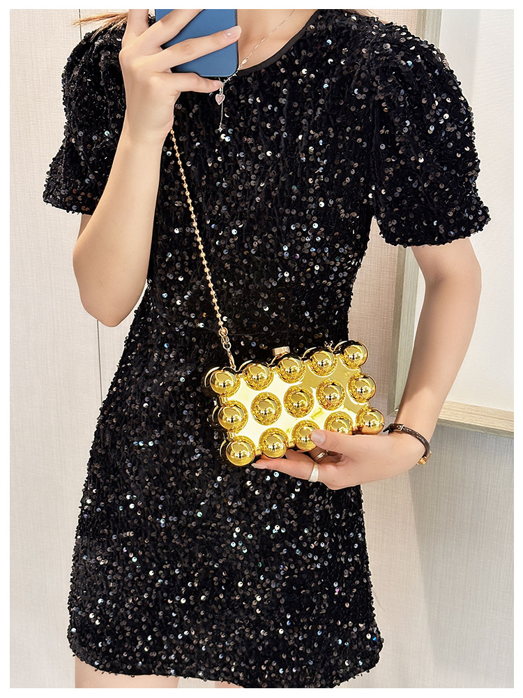 Acrylic bag 2025 New style, European and American cross-border single-shoulder fashionable design women's chain box bag undefined