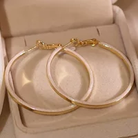 Серебряные игольчатые геометрические круглые серьги с каплями масла, модные, простые и универсальные элегантные серьги, серьги с индивидуальным нишевым дизайном для женщин