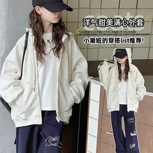 女童外套春秋款2025新款洋气中大儿童休闲秋装棒球服秋季连帽上衣